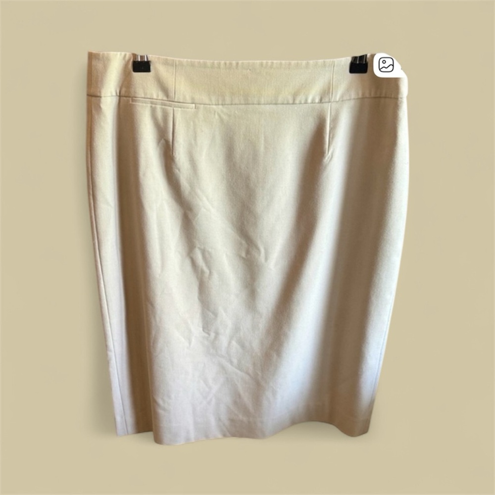 Calvin Klein Cream Pencil Skirt